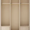 Casa Padrino Luxus Kleiderschrank Beige 200 x 60 x H. 230 cm - Offener Schlafzimmer Schrank - Schlafzimmer Möbel - Hotel Möbel - Schlafzimmer Einrichtung - Luxus Möbel - Luxus Einrichtung