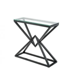 Casa Padrino Luxus Konsole aus rostfreiem Stahl und Glas in Bronze 90 x 30 x H. 82 cm