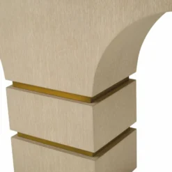 Casa Padrino Luxus Konsole Beige / Messing 130 cm - Luxus Hotel Möbel