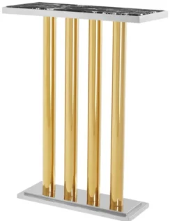 Casa Padrino Luxus Konsole Gold 70 x 30 x H. 93 cm - Designer Hotel Möbel