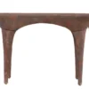 Casa Padrino Luxus Konsole Kupferfarben 140 x 42 x H. 82 cm - Skulpturaler Konsolentisch in Alt-Kupfer Optik - Luxus Möbel
