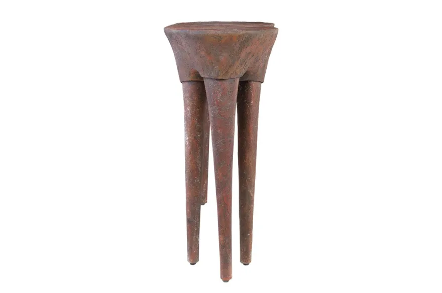 Casa Padrino Luxus Konsole Kupferfarben 140 x 42 x H. 82 cm - Skulpturaler Konsolentisch in Alt-Kupfer Optik - Luxus Möbel