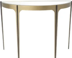 Casa Padrino Luxus Konsole Messing / Bronze 102,5 x 40 x H. 75 cm - Edelstahl Konsolentisch mit Spiegelglas Tischplatte - Luxus Möbel
