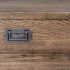 Casa Padrino Luxus Konsole mit 3 Schubladen in dunkelbraun 162,5 x 47,5 x H 76 cm - Wohnzimmermöbel