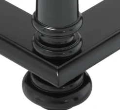 Casa Padrino Luxus Konsolentisch in schwarz mit schwarzer Marmorplatte 100 x 50 x H. 79 cm - Limited Edition