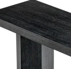 Casa Padrino Luxus Konsole Schwarzgrau 160 x 55,5 x H. 76,5 cm - Rechteckiger Konsolentisch - Wohnzimmer Möbel - Hotel Möbel - Luxus Möbel - Luxus Einrichtung