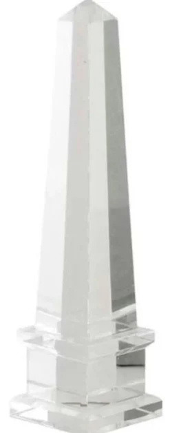Casa Padrino Luxus Kristallglas Obelisk 6,5 x 6,5 x H. 26 cm - Designer Wohnzimmer Hotel Dekoration