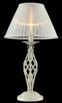 Casa Padrino Luxus Kristall Tischleuchte Barock Stil Creme Gold / Lampenschirm Creme 32 x 56 cm