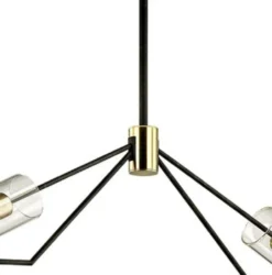 Casa Padrino Luxus Kronleuchter Bronze / Messing 127 x 10,2 x H. 37,5 cm - Designer Wohnzimmer Kronleuchter