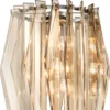Casa Padrino Luxus Kronleuchter mit gold getöntem Glas Ø 44 x H. 50 cm - Wohnzimmermöbel