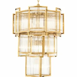 Casa Padrino Luxus Kronleuchter Gold Ø 58 x H. 84 cm - Hotel & Restaurant Kronleuchter