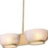 Casa Padrino Luxus Kronleuchter Vintage Messing 67,5 x 24,5 x H. 142,5 cm - Wohnzimmer Kronleuchter - Hotel Kronleuchter - Restaurant Kronleuchter - Luxus Qualität - Luxus Möbel