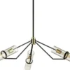 Casa Padrino Luxus Kronleuchter Bronze / Messing 127 x H. 37,5 cm - Designer Wohnzimmer Kronleuchter