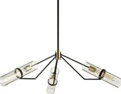 Casa Padrino Luxus Kronleuchter Bronze / Messing 127 x H. 37,5 cm - Designer Wohnzimmer Kronleuchter