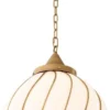 Casa Padrino Luxus Kronleuchter Antik Messingfarben / Weiß Ø 43 x H. 50 cm - Luxus Kollektion