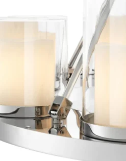 Casa Padrino Luxus Kronleuchter in silber 90 x H. 65 cm - Hotel Restaurant Kollektion
