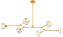 Casa Padrino Luxus Kronleuchter Gold 133 x 88 H. 14 cm - Hotel Restaurant Möbel