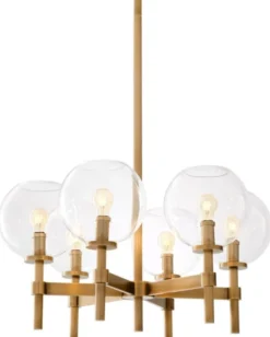 Casa Padrino Luxus Kronleuchter Antik Messing Ø 70 x H. 35 cm - Hotel & Restaurant Möbel