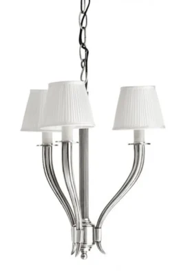 Casa Padrino Luxus Kronleuchter - Luxus Hängeleuchte im Antik Silber Design, Durchmesser 47 x H 47 cm