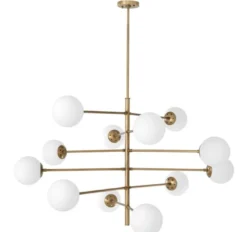 Casa Padrino Luxus Kronleuchter Antik Messingfarben / Weiß Ø 122 x H. 69 cm - Luxus Qualität