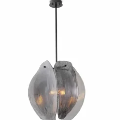 Casa Padrino Luxus Kronleuchter Grau / Bronze Ø 40 x H. 58 cm - Luxus Möbel