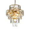 Casa Padrino Luxus Kronleuchter Gold Ø 60 x H. 65 cm - Vierstufiger Kristall Lüster