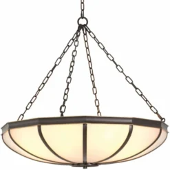Casa Padrino Luxus Kronleuchter Bronze / Weiß 80 cm - Luxus Möbel - Luxus Interior