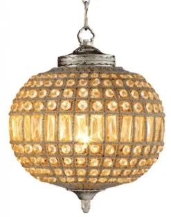 Casa Padrino Luxus Kronleuchter - Edle Hängeleuchte in Nickel - Durchmesser 38 x H 45 cm