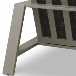 Casa Padrino Luxus Kunstrattan Garten Sofa Grau 180 cm - Garten Möbel