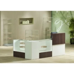 Casa Padrino Luxus Ladentheke 370 x 50 cm H. 90 cm - Ladeneinrichtung - Boutique Möbel - Made in Italy