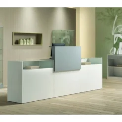 Casa Padrino Luxus Ladentheke 270 x 50 cm H. 90 cm - Ladeneinrichtung - Boutique Möbel - Made in Italy