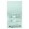 Casa Padrino Luxus Ladenvitrine 71 x 37 cm H. 90 cm - Ladeneinrichtung - Boutique Möbel - Made in Italy