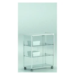 Casa Padrino Luxus Ladenvitrine 71 x 37 cm H. 90 cm - Ladeneinrichtung - Boutique Möbel - Made in Italy