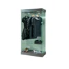 Casa Padrino Luxus Ladenvitrine 53 x 46 cm H. 188 cm mit 1 LED-Spots - Ladeneinrichtung - Boutique Möbel - Made in Italy