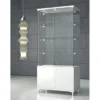 Casa Padrino Luxus Ladenvitrine 85 x 45 cm H. 190 cm mit LED - Ladeneinrichtung - Boutique Möbel - Made in Italy