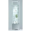 Casa Padrino Luxus Ladenvitrine 53 x 39 cm H. 220 cm mit Unterschrank - Ladeneinrichtung - Boutique Möbel - Made in Italy