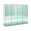 Casa Padrino Luxus Ladenvitrine 142 x 46 cm H. 140 cm - Ladeneinrichtung - Boutique Möbel - Made in Italy