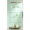 Casa Padrino Luxus Ladenvitrine 80 x 60 cm H. 181 cm mit 3 LED-Spots - Ladeneinrichtung - Boutique Möbel - Made in Italy