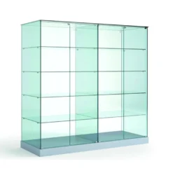 Casa Padrino Luxus Ladenvitrine 182 x 60 cm H. 180 cm - Ladeneinrichtung - Boutique Möbel - Made in Italy