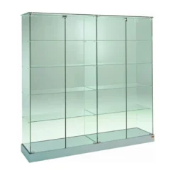 Casa Padrino Luxus Ladenvitrine 182 x 46 cm H. 180 cm - Ladeneinrichtung - Boutique Möbel - Made in Italy