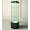 Casa Padrino Luxus Ladenvitrine 46,5 x 46 cm H. 190 cm mit 2 LED-Spots - Ladeneinrichtung - Boutique Möbel - Made in Italy