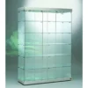 Casa Padrino Luxus Ladenvitrine 143 x 53 cm H. 200 cm mit 6 LED-Spots - Ladeneinrichtung - Boutique Möbel - Made in Italy