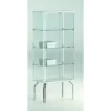 Casa Padrino Luxus Ladenvitrine 71 x 37 cm H. 170 cm mit 3 Glasböden - Ladeneinrichtung - Boutique Möbel - Made in Italy
