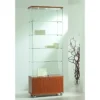 Casa Padrino Luxus Ladenvitrine 80 x 40 cm H. 220 cm mit 3 LED-Spots - Ladeneinrichtung - Boutique Möbel - Made in Italy