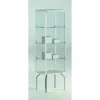 Casa Padrino Luxus Ladenvitrine 51 x 37 cm H. 170 cm mit 3 Glasböden - Ladeneinrichtung - Boutique Möbel - Made in Italy