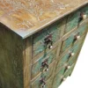 Casa Padrino Luxus Landhausstil Kommode Antik Mehrfarbig - Handgefertigter Massivholz Schrank mit 10 Schubladen - Landhausstil Möbel