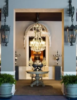 Casa Padrino Luxus Landhausstil Esstisch Ausziehbar Grau Ø 120-160 cm