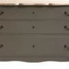 Casa Padrino Luxus Landhausstil Massivholz Kommode mit 3 Schubladen Antik Grau / Naturfarben 187 x 50 x H. 90 cm - Landhausstil Möbel - Luxus Qualität