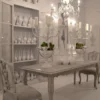Casa Padrino Luxus Landhausstil Esstisch Grau 200 cm