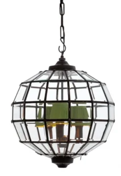 Casa Padrino Luxus Laterne Hängeleuchte im Barock Stil, Antik Bronze, Durchmesser 45 cm, Höhe 42 cm